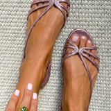Ginevra |Gold Sandals: Summer Elegance