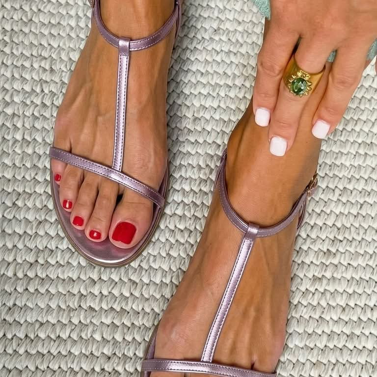 Rosalba | Gold Spring Sandals
