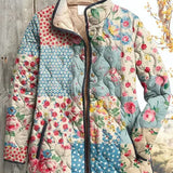 Karoline™ | Quilted Jacket in Floral Patchwork