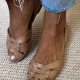 Serafina | Natural Woven Sandals