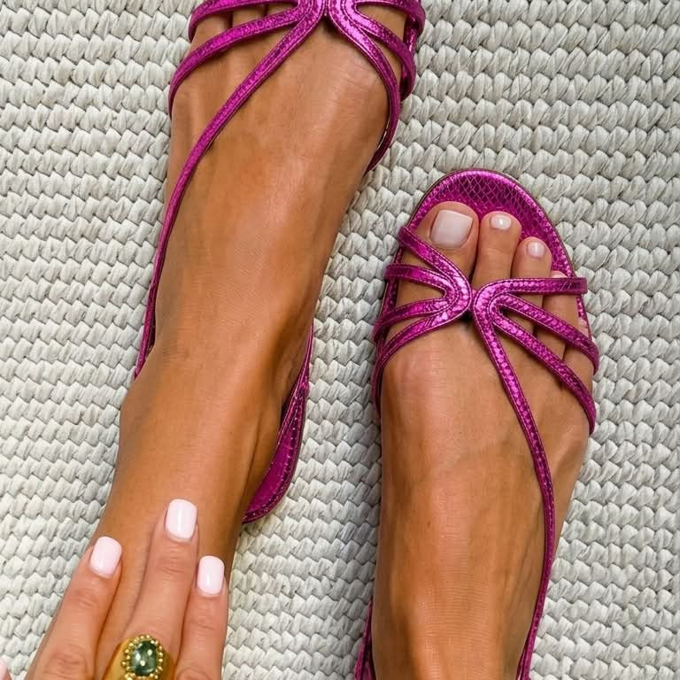 Ginevra |Gold Sandals: Summer Elegance