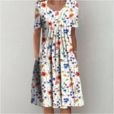 Hailey | Relaxed Elegant Floral Dress with Pockets