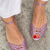 Isadora | Gold Woven Sandals