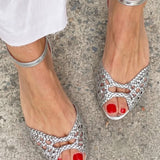 Isadora | Gold Woven Sandals