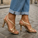 Elisabetta | Gold Sandals: Summer Charm