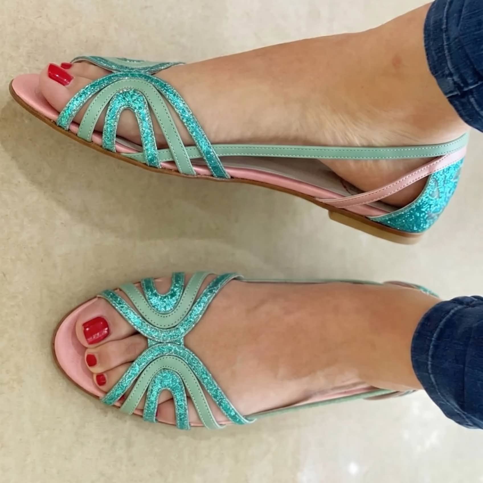 Eleonora | "Summer Light" Gold Sandals