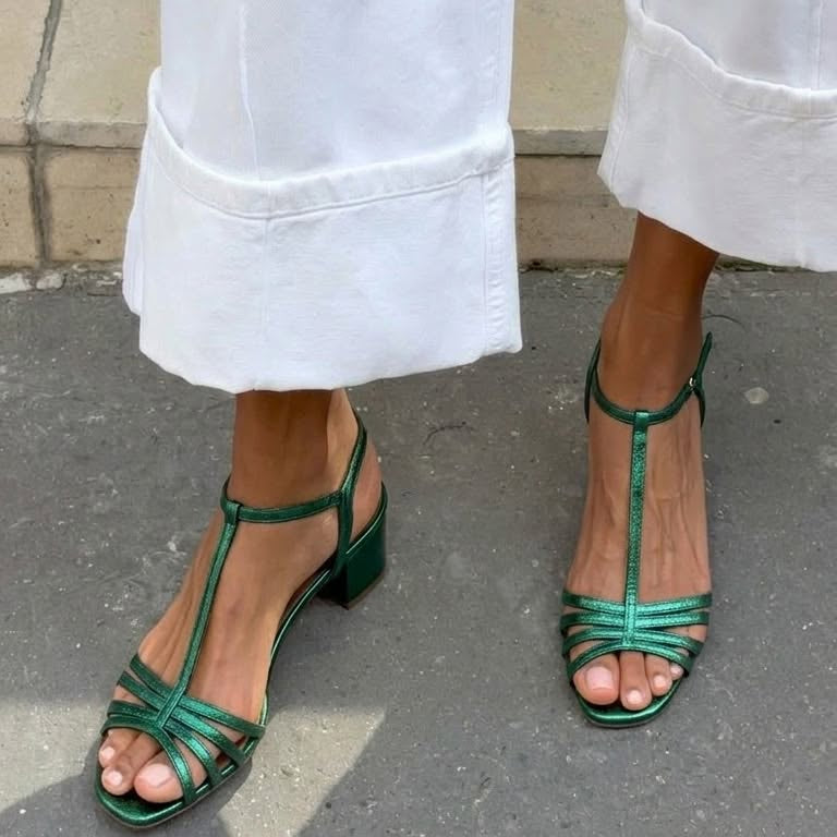 Allegra | Gold Sandals: Everyday Elegance