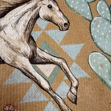 Giovanna™ | Zip-Up Cardigan with Wild Horse and Cactus Print